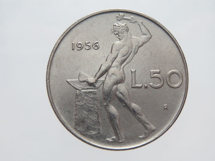 50 lire vulcano 1956