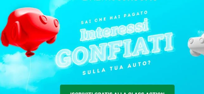 Auto a rate, interessi gonfiati, parte la class action