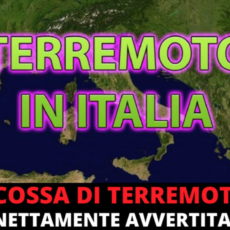 Forte terremoto in Italia