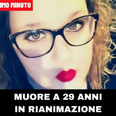 Muore a 29 anni in rianimazione