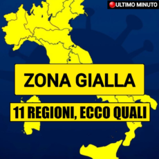 11 regioni in zona gialla