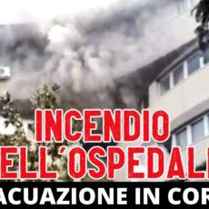 Terribile incendio nell’ospedale