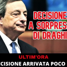 La decisione a sorpresa di Draghi