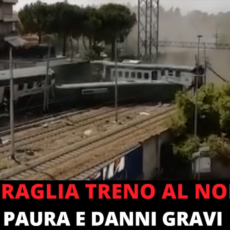 Treno deragliato al nord, gravi danni