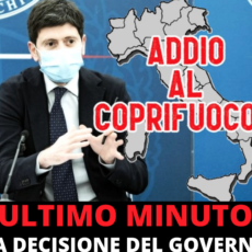 Ultimo minuto: Addio al coprifuoco?