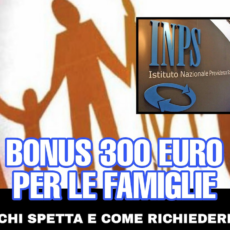 NUOVO bonus di 300 EURO