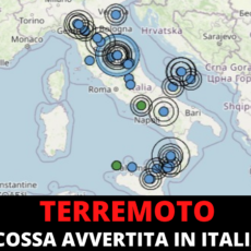 Forte scossa avvertita dalla popolazione