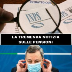 Brutta notizia per le pensioni