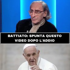 Battiato: l’incredibile video con Papa Francesco dopo l’addio
