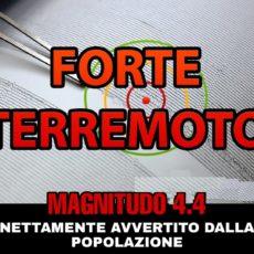 Ultimo minuto: Fortissimo terremoto