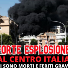 Forte esplosione al centro Italia