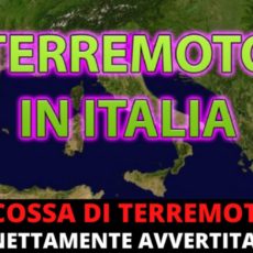 Terremoto al Sud Italia