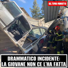 Incidente: perde la vita una giovane