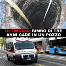 Roma: bimbo in un pozzo