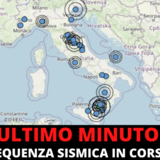 Ultim’ora: Sciame sismico in Italia