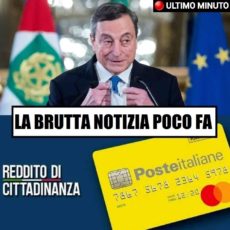 Reddito di Cittadinanza: arriva la brutta