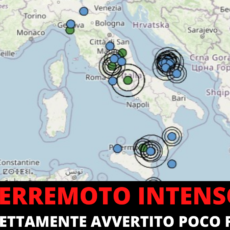 Forte scossa al centro Italia