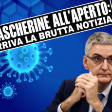 Mascherine all’aperto: la brutta notizia