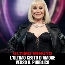 Ultimo gesto di Raffaella Carrà