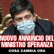 Speranza: Green Pass? Ora cambia tutto