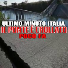 Il ponte è crollato poco fa