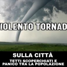 Tornado sulla città italiana