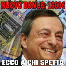 Bonus di 1600 euro