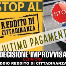 Stop al reddito di cittadinanza