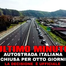 Autostrada italiana chiusa