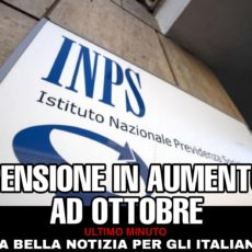 INPS: pensione in aumento