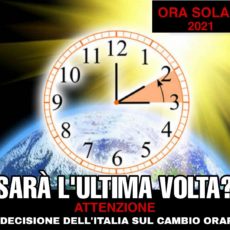 Ora solare, ultima volta?