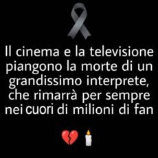 Addio alla star del cinema