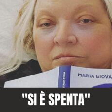 “SI È SPENTA…”. MARIA GIOVANNA MAGLIE, L’ANNUNCIO DALL’OSPEDALE